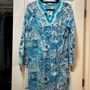 Lilly Pulitzer Blue Dress / Coverup